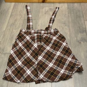 Brown skirt set